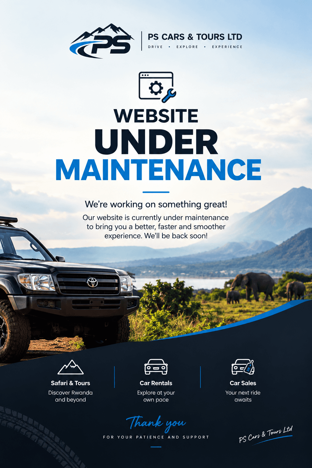PS Cars & Tours Ltd - Website Under Maintenance