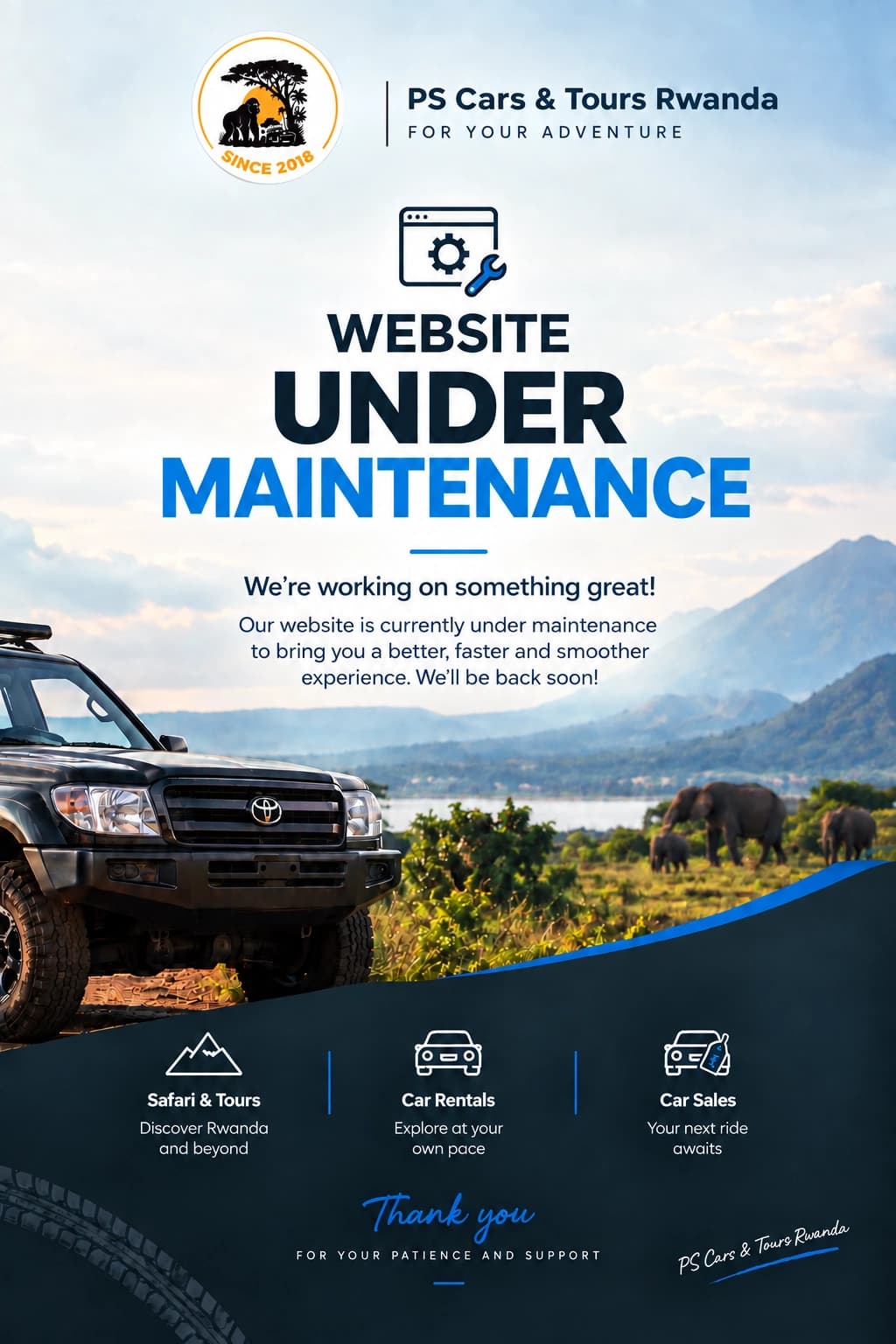 PS Cars & Tours Ltd - Website Under Maintenance